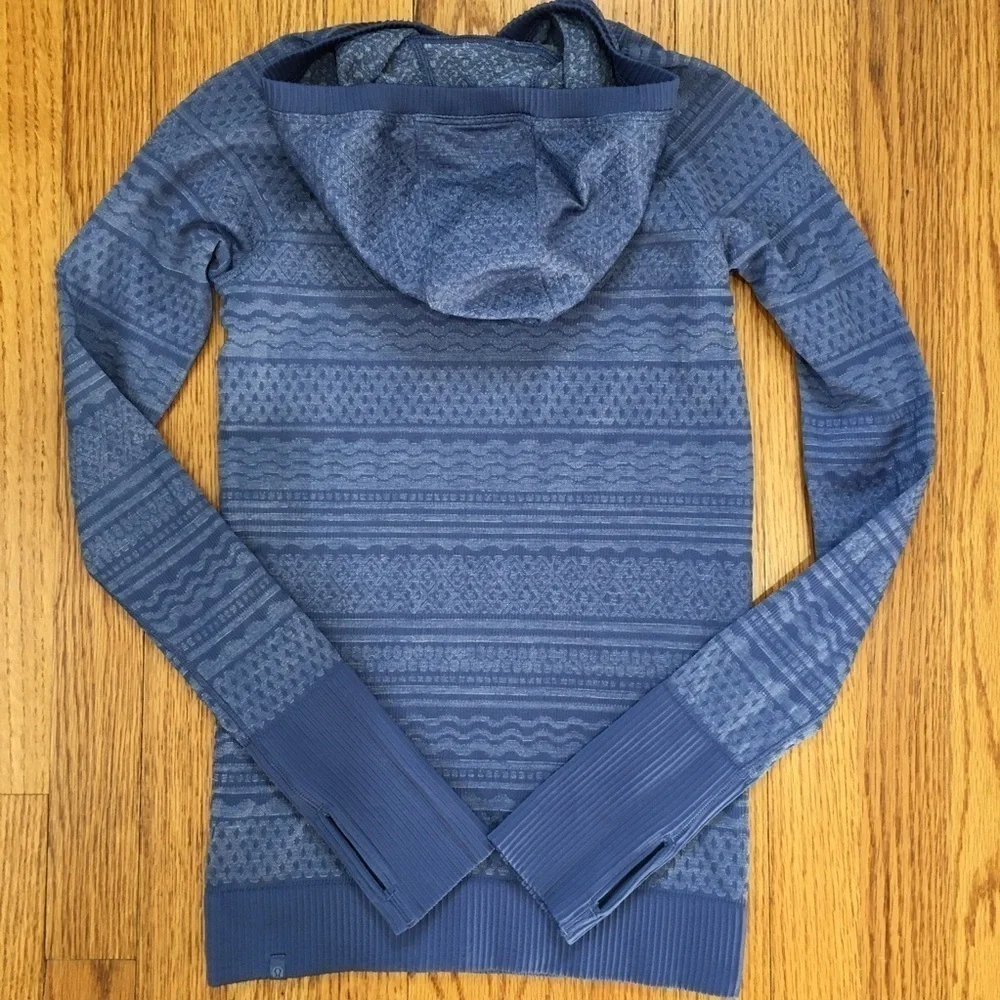Lululemon Rest Less Gatsby Blue Long Sleeve Hoodie
